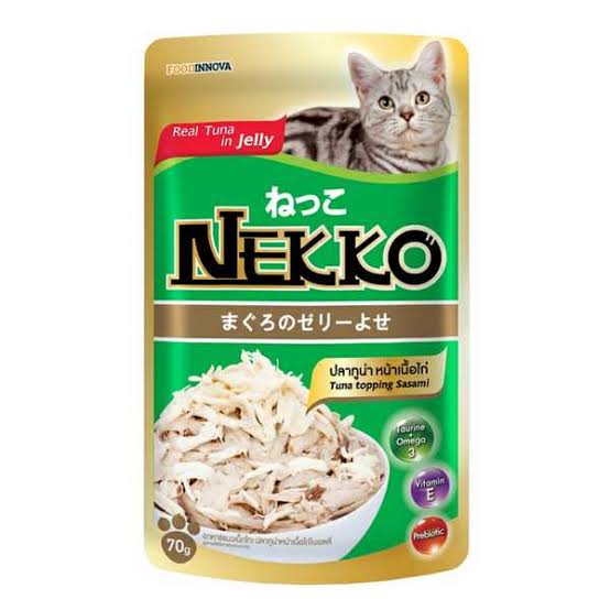 NEKKO Cat Pouch Tuna Topping Sasami in Jelly 70gm
