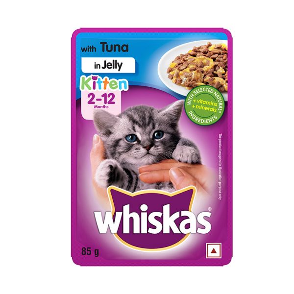 Whiskas Kitten (2-12 months) Pouch – Tuna in Jelly