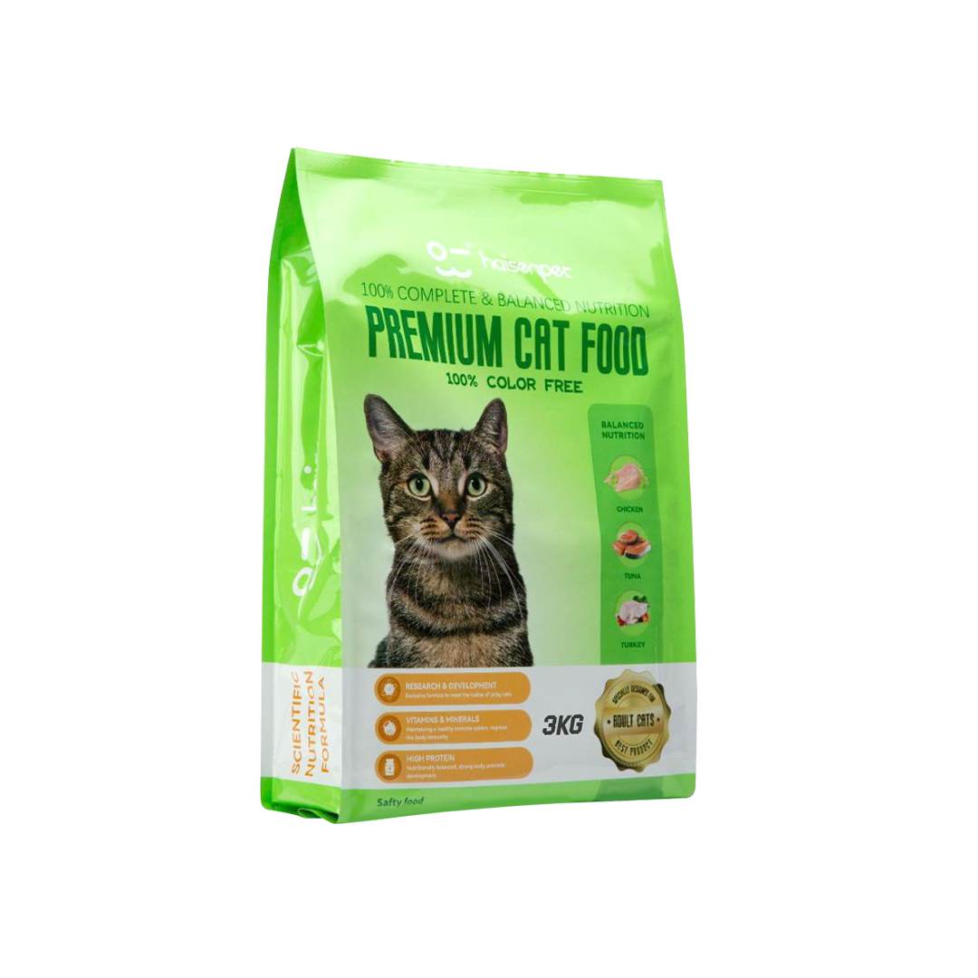 Haisenpet Premium Adult Cat Food Chicken, Tuna & Turkey 3kg