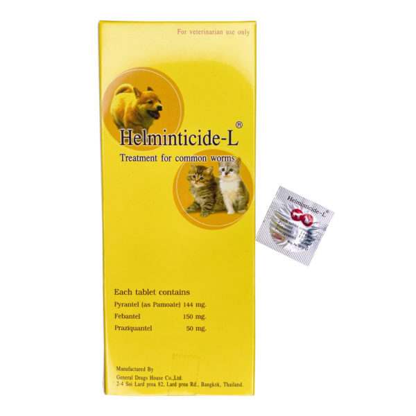 Helminticide-L Deworming Tablet for Pets & Cats -(1 Tablet)