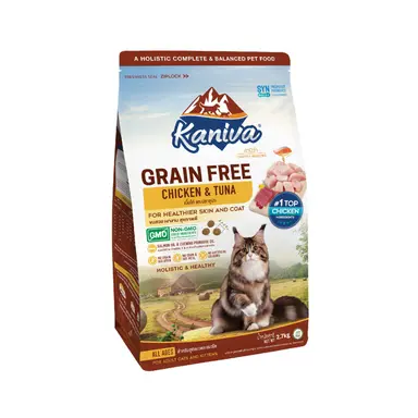 Kaniva GRAIN FREE Cat Food Chicken & Tuna 2.7kg for All Ages